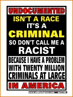 Undocumented Isn't A Race - It's A Criminal So Don't Call Me A Racist Because I Have A Problem With
